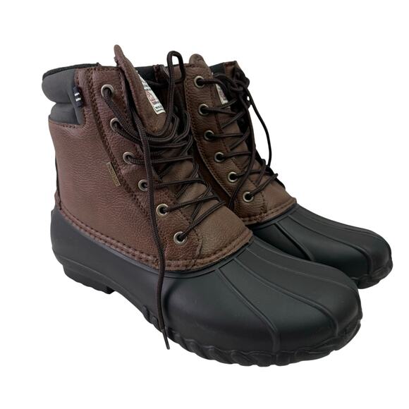 NAUTICA Mens Duck Boots Waterproof Shell Insulated Snow Size 11 NEW # M476 - Picture 1 of 11